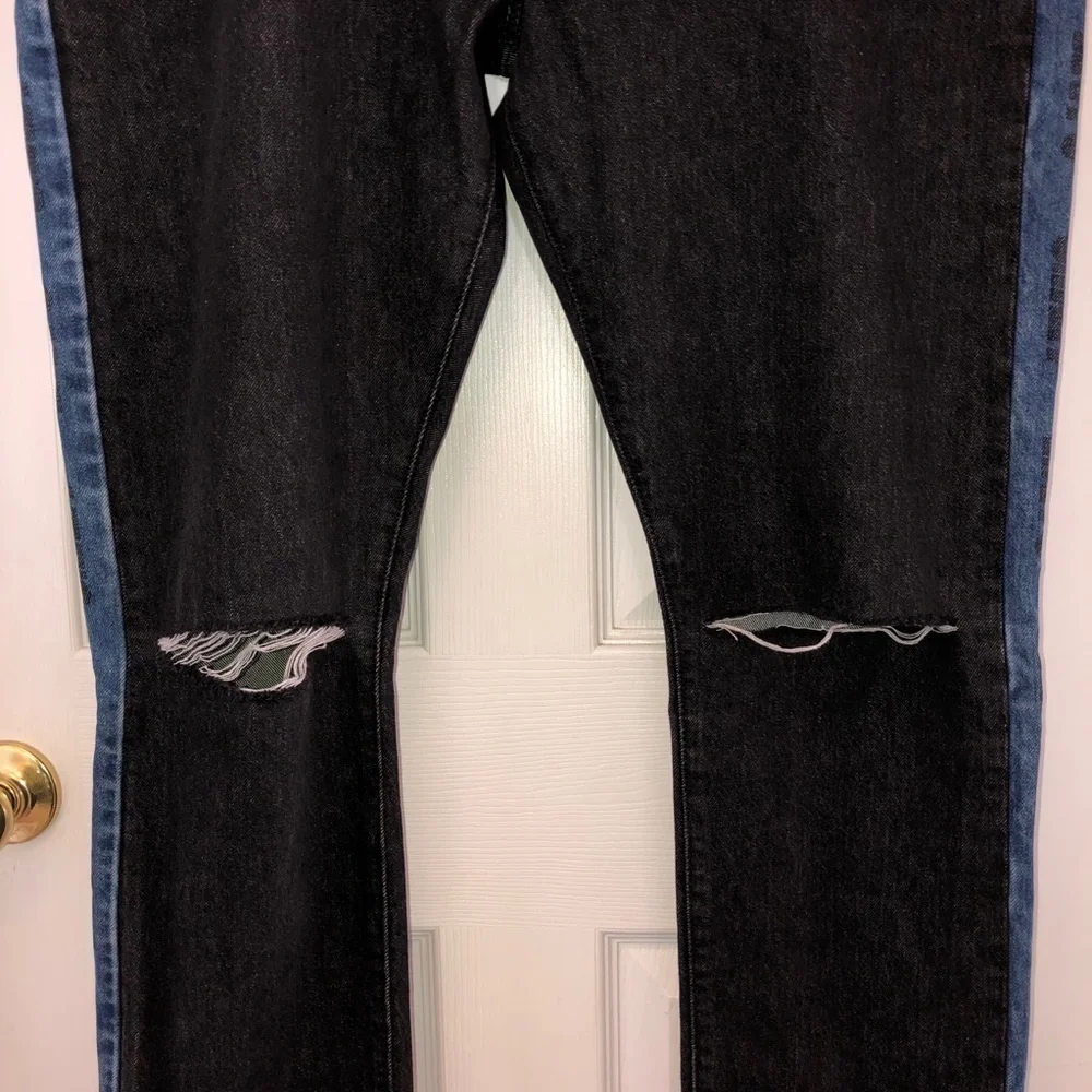 NWT LEVIS Lo-Ball Stack BLACK DENIM Jeans Sz 40